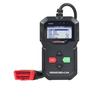 KONNWEI-KW590 lecteur de Code OBD2, outil de diagnostic de voiture, lecteur de Code, multifonction, avec port USB, mises à jour automatique des données en ligne, SCANNER