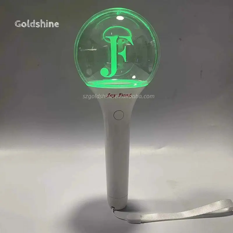 K-Pop公式カスタムロゴアクリル光るスティック光るボールLed点滅スティック光るLEDライトスティックコンサートパーティー用