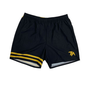 Shorts de sport pour homme personnalisés à séchage rapide, design à rayures dorées, respirants, idéaux pour la course à pied et la salle de sport - Product Image 2