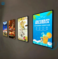 Boîte à lumière pour la publicité affiche Led bannière Led cadre photo Restaurant Menu affichage LED cadre affichage