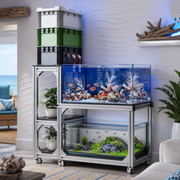 Étagère de rangement pour aquarium en profilé aluminium, super résistante, meuble de présentation DIY multi-niveaux, profilés aluminium hauts et bas