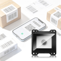 Lector de Códigos QR EMT6621C 1D 2D, Módulo Escáner de Códigos de Barras con Interfaz USB RS232 Integrada para Máquinas Expendedoras