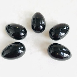 Vente en gros Oeuf en cristal d'obsidienne noire avec force vaginale naturelle et sûre pour femme - Product Image 4