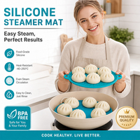 Revêtement en silicone sans BPA pour cuiseur vapeur - écologique, réutilisable. Compatible avec la lave-vaisselle. Facile à nettoyer