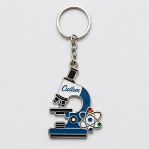 Porte-clés Microscopes Personnalisés de Haute Qualité en Gros, Modèles d'Instruments de Laboratoire, Porte-clés de Recherche Scientifique, Souvenir pour Chercheurs - Product Image 2
