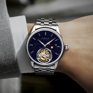นาฬิกาข้อมือ AESOP Flying Tourbillon Movement สำหรับผู้ชาย ดีไซน์โครงกระดูก เครื่องจักรกลหรูหรา กันน้ำ พร้อมกระจกแซฟไฟร์ จัดส่งแบบดรอปชิปปิ้ง - Product Image 6