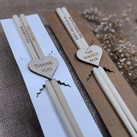 Baguettes en bambou personnalisées pour mariage, vaisselle sur mesure, cadeaux pour mariage/anniversaire/fête/fiançailles/anniversaire de mariage