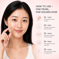 Sérum Visage Raffermissant Personnalisé OEM aux Capsules de Truffe et Ginseng, Perles de Renouvellement Nocturne Reishi et Lotus des Neiges, Produits de Soin Visage
