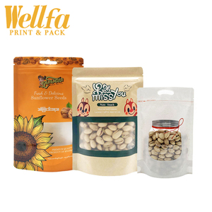 Bolsa De Papel <span class=keywords><strong>Kraft</strong></span> Biodegradable con estampado personalizado, embalaje ecológico para ventana, con cremallera, <span class=keywords><strong>Doypack</strong></span> - Product Image 3