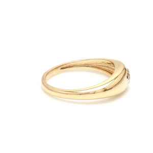 Joyería Minimalista, Anillos Gruesos de Oro de 14k con Diamantes Incrustados, Hechos a Mano, Chapados en Rodio, 0.4ct, Modernos y Elegantes para Mujer - Product Image 3