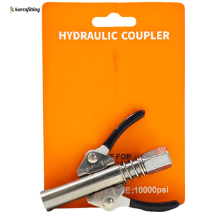 Coupleur de pistolet à graisse à ressort à dégagement rapide 10000 psi, robuste, compatible avec tous les raccords de pistolet à graisse - Product Image 3