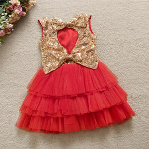 Vestido de Niña Estilo Nuevo, Vestidos de Tutú para Niñas Pequeñas, Ropa Infantil Linda con Lazo - Product Image 4