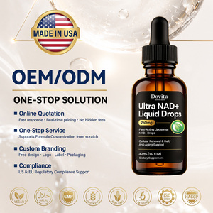 OEM ผลิตภัณฑ์เสริมอาหารลิโปโซมอล NAD+ ชนิดหยด 1000 มก. ดูดซึมได้ดี ช่วยชะลอวัย เสริมพลังงานเซลล์ - Product Image 1