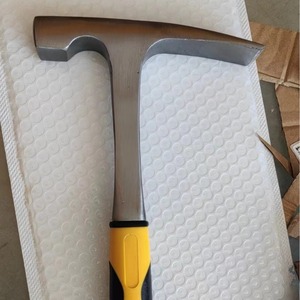 Outils <span class=keywords><strong>de</strong></span> prospection géologique sur le terrain : <span class=keywords><strong>Marteau</strong></span> à boue monobloc à tête plate et pointue avec manche en plastique pour l'exploration géologique et la travaux <span class=keywords><strong>de</strong></span> pierre - Product Image 1