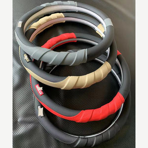 Accesorio protector de cuero de fibra de carbono, cubierta para <span class=keywords><strong>volante</strong></span> de coche, venta al por mayor, <span class=keywords><strong>36</strong></span> 38 40 <span class=keywords><strong>cm</strong></span>, cubierta para manija de <span class=keywords><strong>volante</strong></span> - Product Image 4