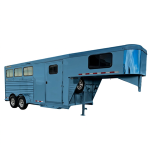 Remorque pour <span class=keywords><strong>chevaux</strong></span> Hyroad Heavy Duty <span class=keywords><strong>de</strong></span> 22 pieds avec frein électrique et manuel, capacité <span class=keywords><strong>de</strong></span> charge <span class=keywords><strong>de</strong></span> 1600 kg, couleur personnalisable - Product Image 1