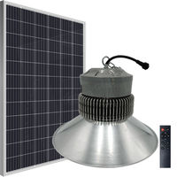 Lampe de chantier à LED solaire B02Series, chapeau de pêcheur, éclairage intérieur, surface lisse, motif en écailles de poisson, réflecteur en aluminium, IP54, télécommande