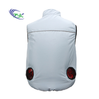 Veste d'été personnalisable avec chargeur sans fil, ventilateur de refroidissement, roulement à billes, construction en plastique, support OEM/ODM, logo personnalisé, pour l'extérieur