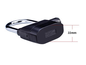 Candado con alarma de 110db personalizado de alto decibelio al por mayor candado con llave de alta resistencia antirrobo candado con alarma para motocicleta - Product Image 2