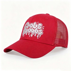 OEM ODM Wholesale Cotton Curved Brim Two Tone Adjustable Size Cap 5 <b>Panel</b> Custom Embroidered Trucker Hat with Rhinestone - Product Image 3