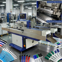Machine de sérigraphie automatique pour stylos à bille à hydrolyse, pour numérotation, marquage et décoration de surfaces de tableau blanc
