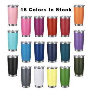 Gobelet isotherme en acier inoxydable 20 oz avec logo gravé sur mesure |   Tasse à café isotherme pour voyage en plein air avec double paroi sous vide pour cadeau et promotion - Product Image 3