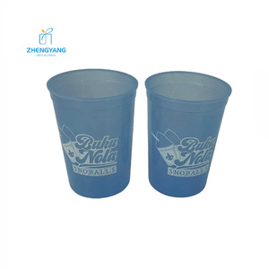 Custom Logo Promotional Products High Quality Eco-Friendly Plastic Stadium Mood Color Drink Cup Multiple Colors Available