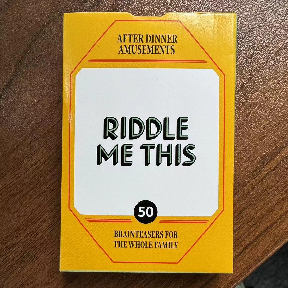 Yellow Riddle me this