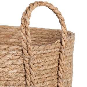 Cesta de Almacenamiento Tejida a Mano, Cesta Plegable <span class=keywords><strong>para</strong></span> <span class=keywords><strong>Ropa</strong></span> y Lavandería, Cesta de Mimbre, Ratán, Pasto Marino, Maceta <span class=keywords><strong>para</strong></span> Jardín, Cesta de Cuerda de Algodón - Product Image 4