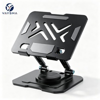 Support portable pour ordinateur portable en métal avec hauteur réglable, dissipation thermique, support universel pour bureau et bureau à domicile