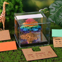 Chakra Tree 3D Paper Craft Memo Pad Bloc-notes coloré fait à la main pour cadeau de bricolage créatif