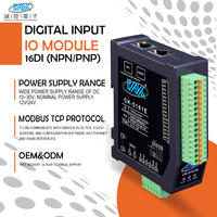 16DI Entrada de conmutación digital Aislamiento Ethernet Convertidor de señal IO remoto Red Modbus Módulos IO distribuidos Salida digital