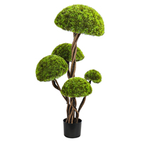 Neue Kunststoff-Kunstpflanzen im Topiary-Stil, Umweltfreundliche und Langlebige Innen- und Außendekoration für Zuhause, Büro und Café