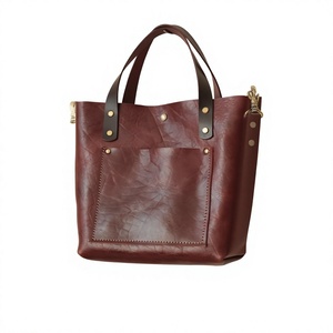 Sac à main en cuir véritable pour femme, étanche, personnalisable, avec fermeture éclair, grand format, élégant, pour le shopping ou comme pochette - Product Image 1