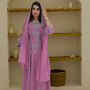 500281 فستان صيفي جديد للشرق الأوسط مزين بالكريستال للاستخدام الداخلي والخارجي - Product Image 4