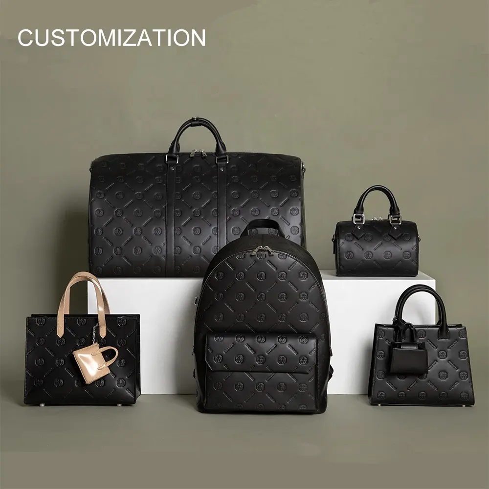 China Hersteller Benutzer definierte Luxus Qualität Frauen Leder Einkaufstasche Geldbörse Handtasche Damen Vegan Leder Rucksack Reisetasche Mit Logo