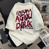 T-shirt pour homme 100 % coton, imprimé sérigraphié personnalisé, blanc uni, séchage rapide, respirant, coupe ample, anti-rétrécissement, écologique, décontracté