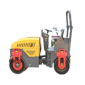 Rouleau compresseur hydraulique à double tambour de 3 tonnes, moteur haute puissance de fouillisage 40 kN, excellente capacité d'escalade, capacité de fouillisage élevée intégrée - Product Image 1
