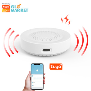 Glomarket tuya an ninh nhà thông minh hệ thống báo động wifi còi báo động với app cảnh từ xa liên kết Google & Alexa tương thích - Product Image 1