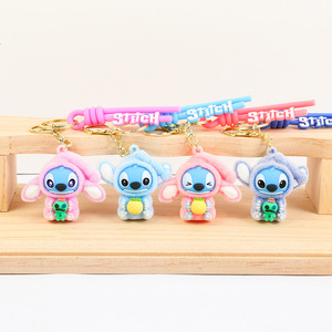 Nouveau porte-clés en peluche brodé, figurine en plastique souple, pendentif créatif en PVC pour clés de voiture, motif bébé interstellaire - Product Image 2
