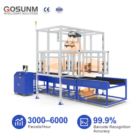 Système DWS haute précision, scanner de codes-barres six faces, pesage dynamique, dimensionnement, capacité de traitement de plus de 3000 colis/heure, précision de 1 à 5 mm