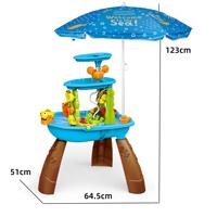 Nouveau été jouets 3 niveaux extérieur eau sable Table enfants eau jouer Table activité Table été extérieur jouet sur plage arrière-cour