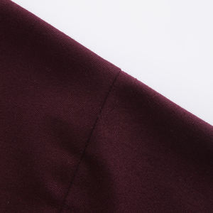 Logo personalizzato stampato su richiesta <span class=keywords><strong>bordeaux</strong></span> alla moda <span class=keywords><strong>donna</strong></span> Pullover top abbigliamento coreano a maniche lunghe camicette eleganti donne Femme - Product Image 4