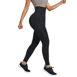 Pantalones Deportivos Mujer Yoga Tayt Gym Legging Melar Penutup Depan Tubuh Pembentuk Kait Celana Yoga Pinggang Tinggi Legging Gym