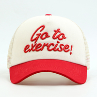 Gorra Deportiva de Verano de 5 Paneles, Gorra Trucker de Dos Tonos con Logotipo Bordado en 3D Personalizado