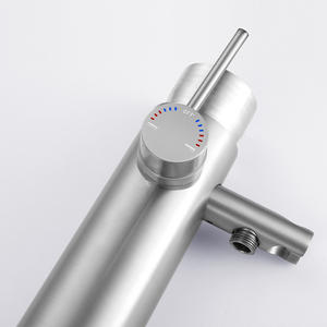 Grifo Mezclador <span class=keywords><strong>de</strong></span> Ducha Moderno <span class=keywords><strong>de</strong></span> Acero Inoxidable para Exteriores, <span class=keywords><strong>con</strong></span> Soporte <span class=keywords><strong>de</strong></span> <span class=keywords><strong>Pie</strong></span>, Acabado Dorado Cepillado y Cromado, para <span class=keywords><strong>Apartamentos</strong></span> <span class=keywords><strong>de</strong></span> <span class=keywords><strong>Playa</strong></span> - Product Image 4