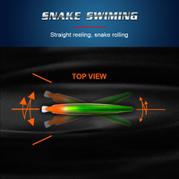 120mm 21g haut niveau tungstène hochet boule appâts artificiels UV effet lumineux flottant bar brochet méné leurre de pêche