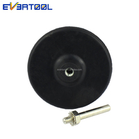 EVERTOOL Plaque de support pour polisseuse 3 pouces avec écrou de verrouillage fileté, pour mandrin de ponçage, support stable améliorant la qualité de finition