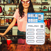 Relink portable partagé banque d'alimentation restaurant en plein air bureau location partage batterie powerbank station de charge kiosque