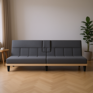 Sofá Cama Gris Oscuro con Estructura de Madera Contrachapada y Tapicería de Poliéster, 4 Plazas, Diseño Moderno, Mueble para Sala de Estar - Product Image 2